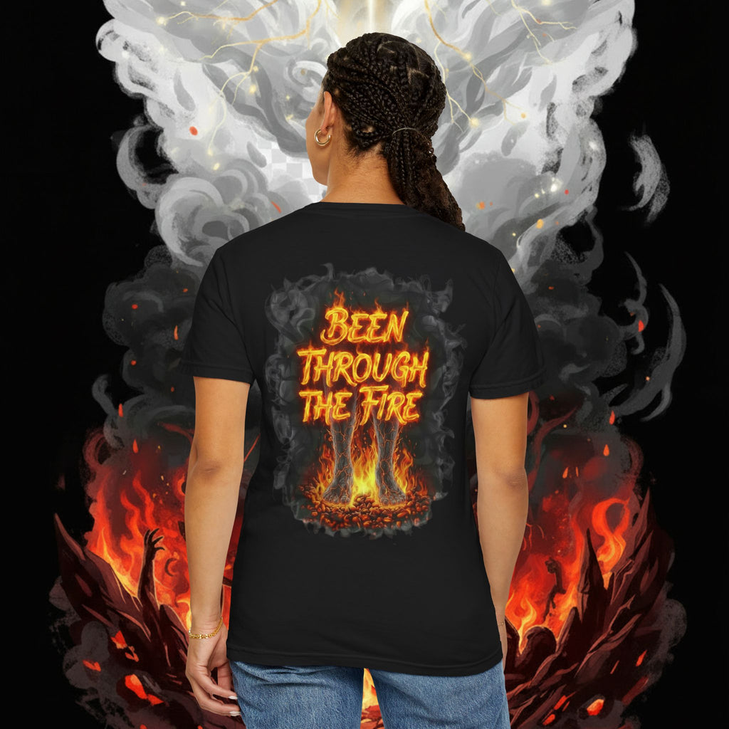 SRT Flame Graphic T-Shirt — "Been Through the Fire" Back Print