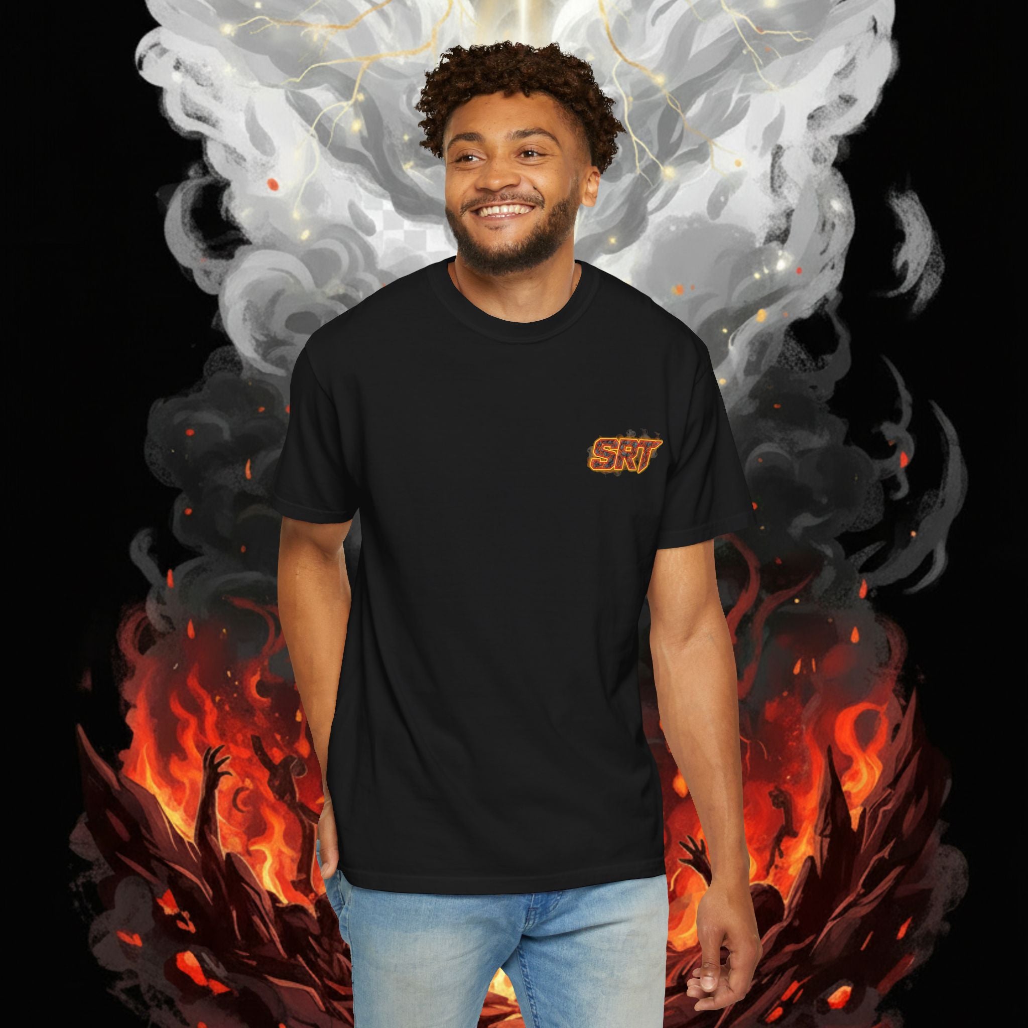 SRT Flame Graphic T-Shirt — "Been Through the Fire" Back Print