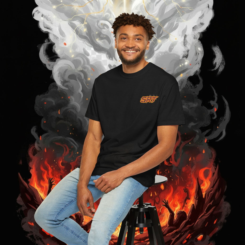 SRT Flame Graphic T-Shirt — "Been Through the Fire" Back Print