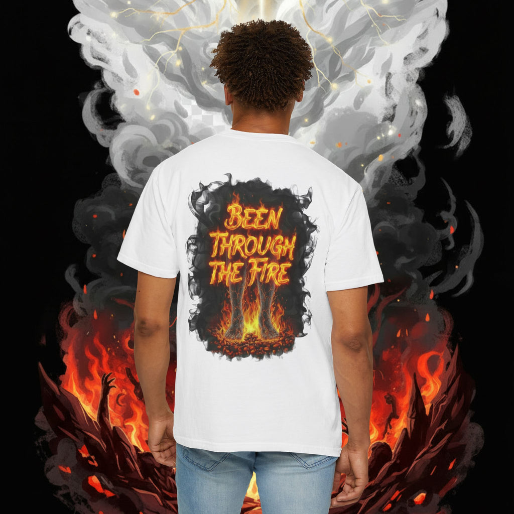 SRT Flame Graphic T-Shirt — "Been Through the Fire" Back Print