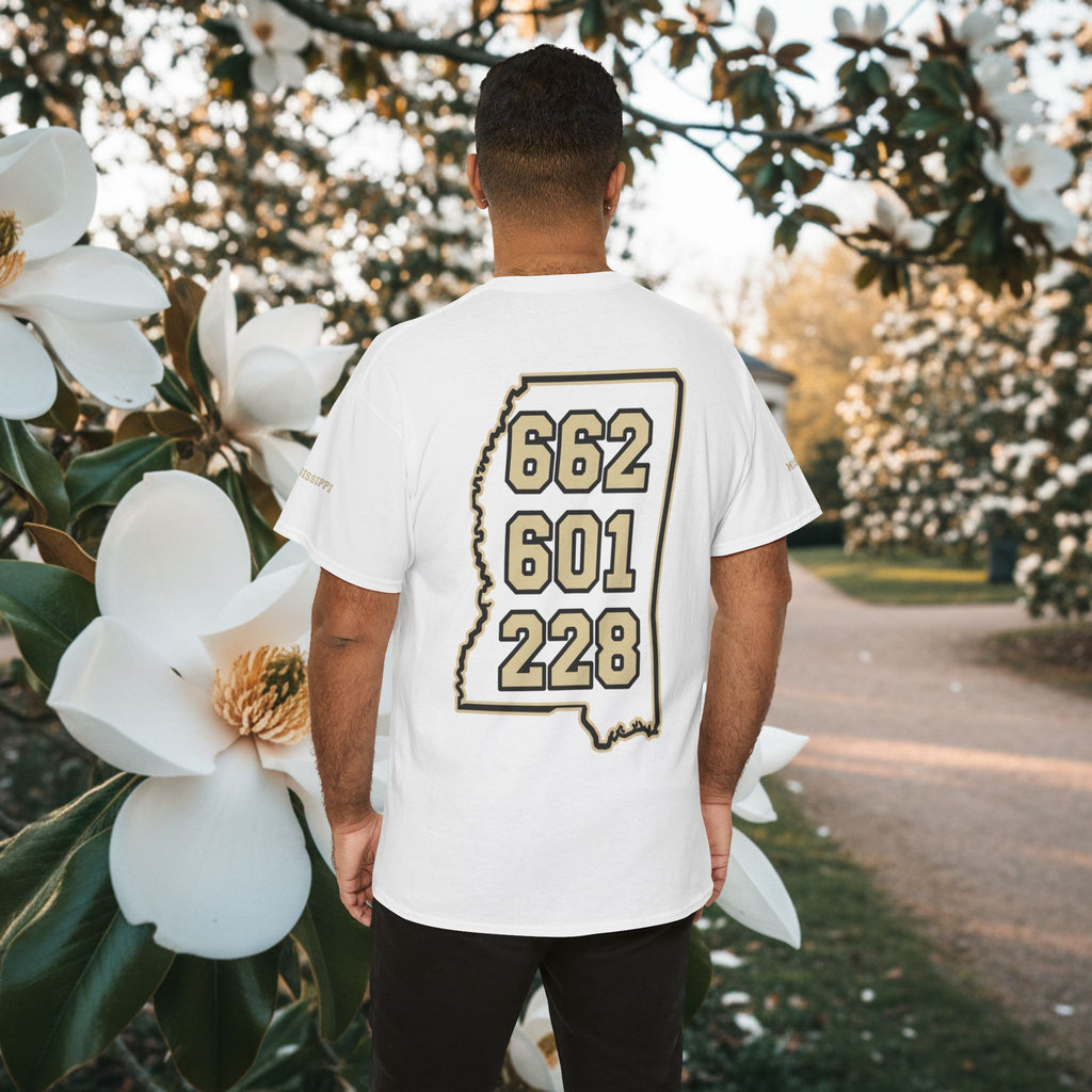 Magnolia State T-Shirt — Mississippi Area Code Shirt (662 · 601 · 228)