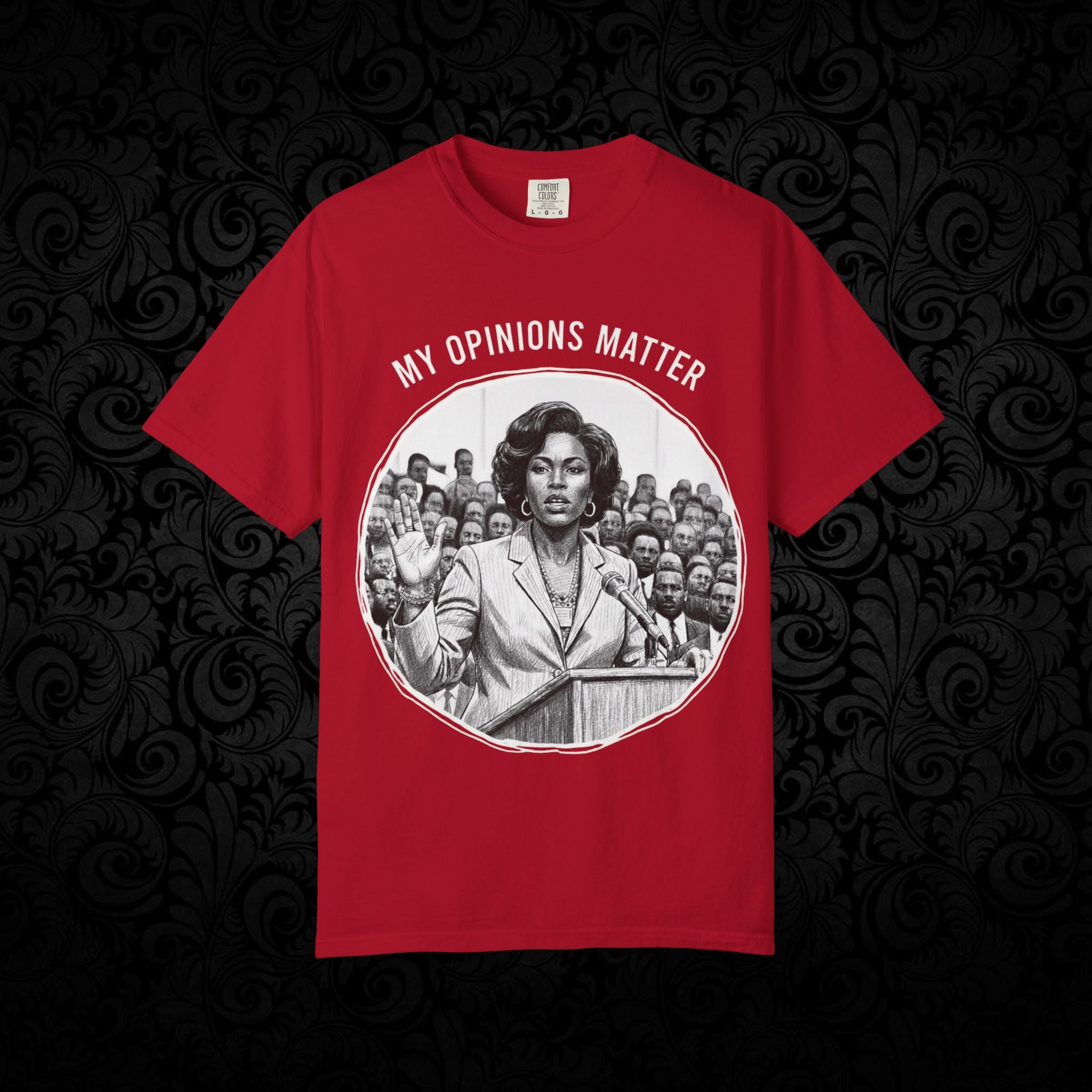 Spittin' Raw Truth T-shirt | My Opinion Matters graphic tee