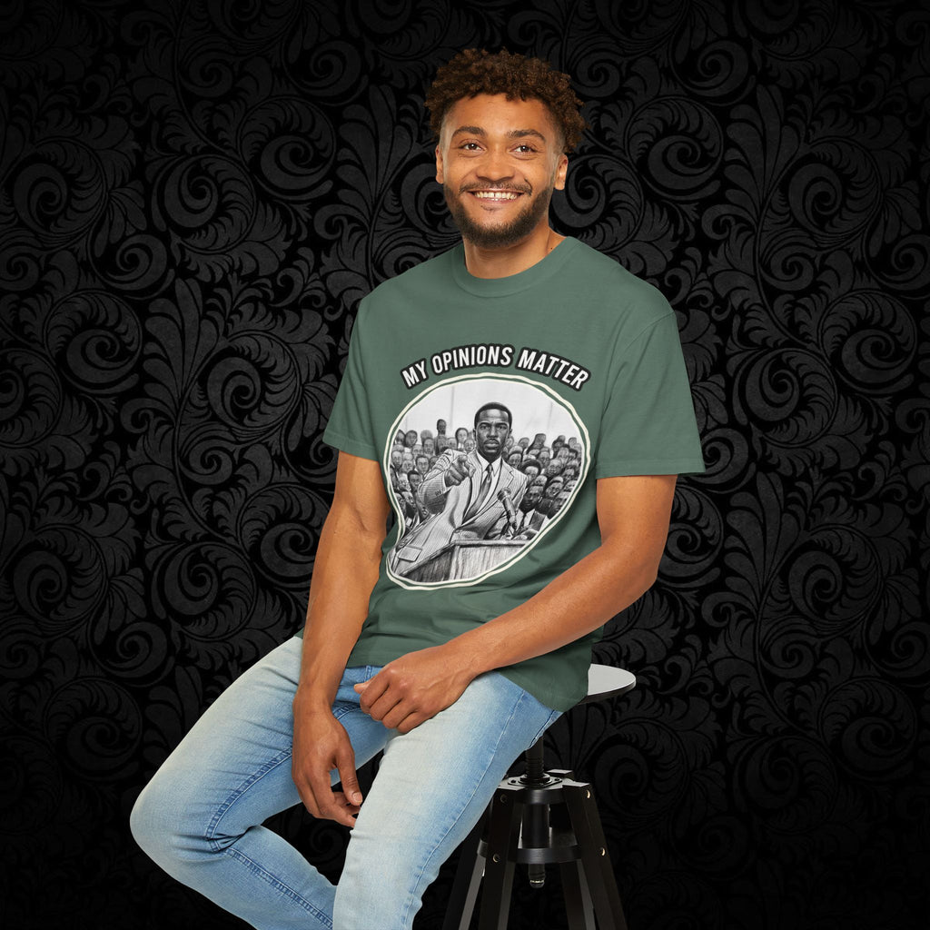 My Opinions Matter Male Empowerment Graphic Tee