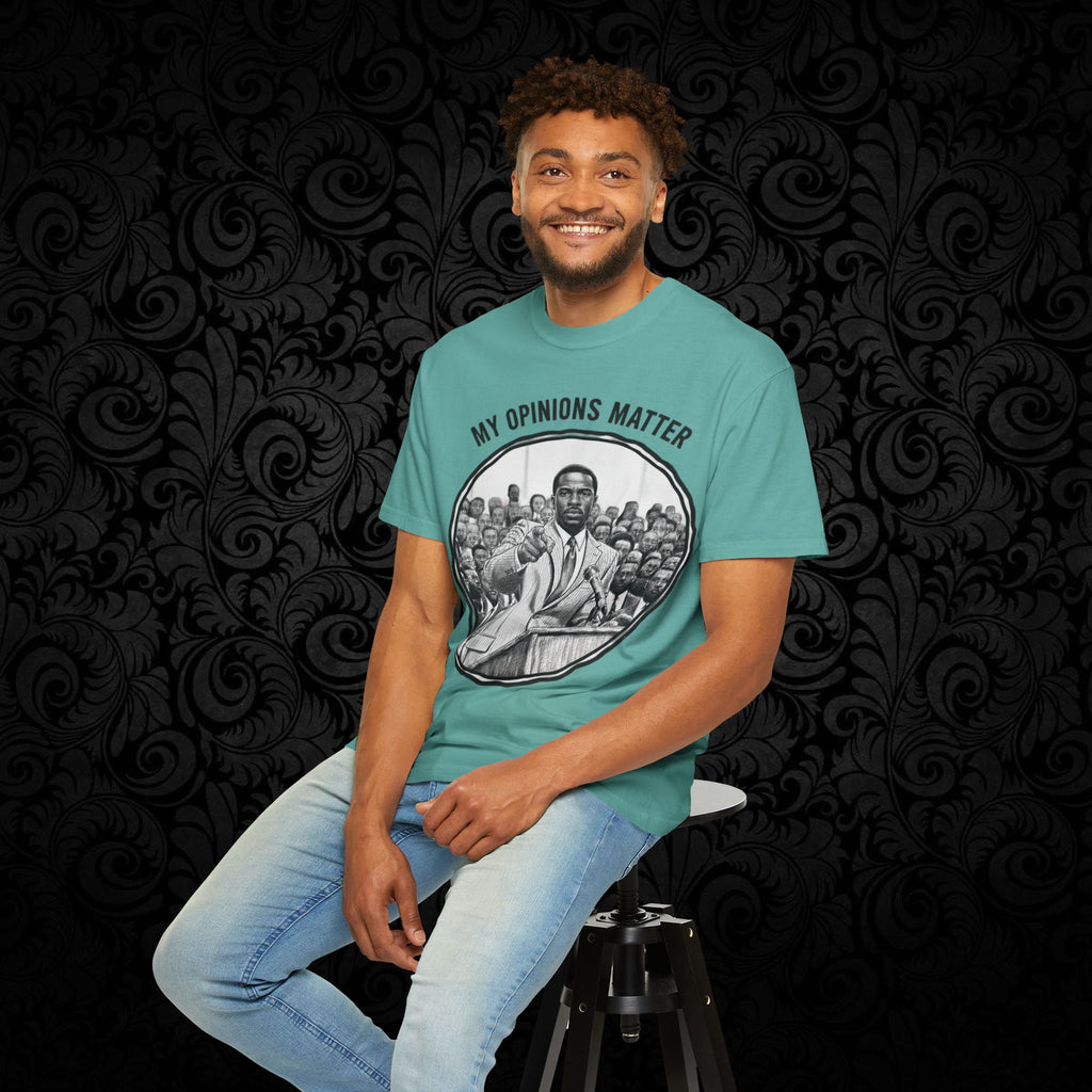 My Opinions Matter Male Empowerment Graphic Tee