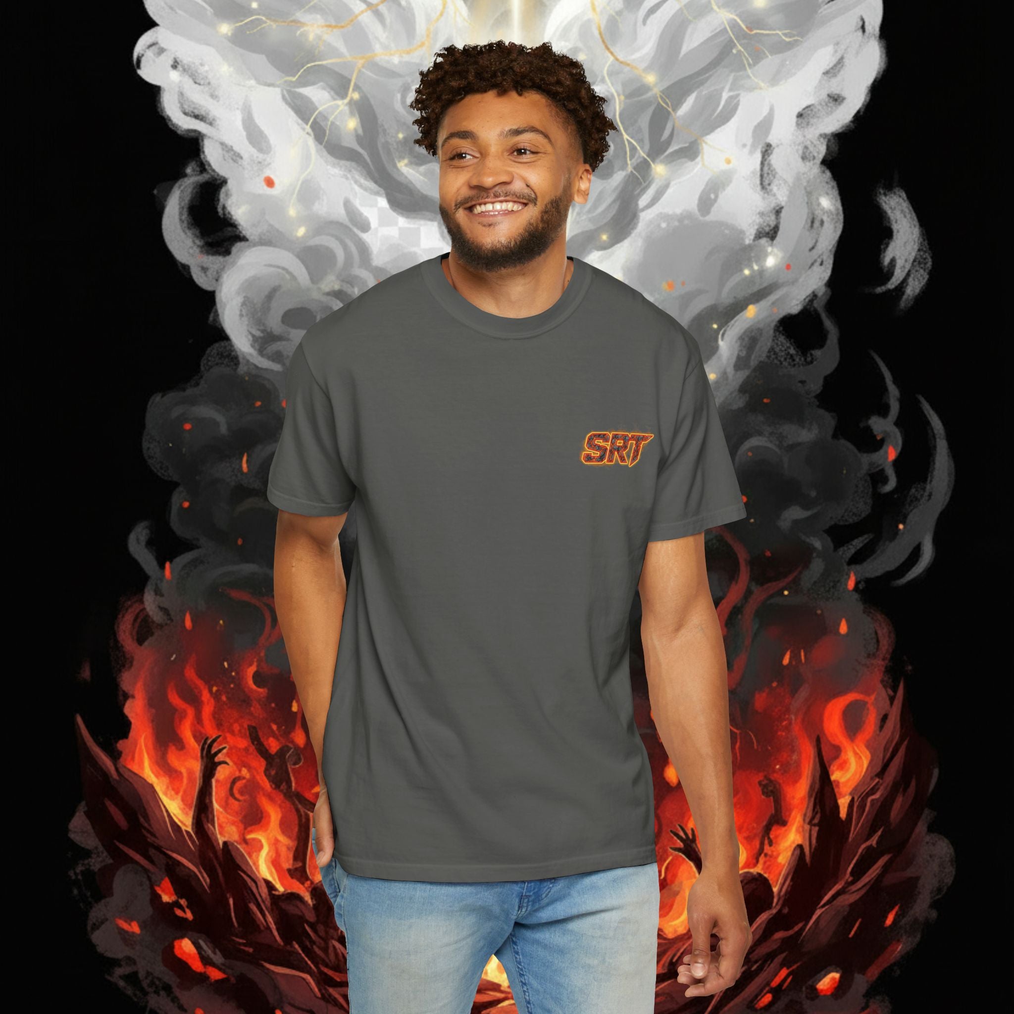 SRT Flame Graphic T-Shirt — "Been Through the Fire" Back Print