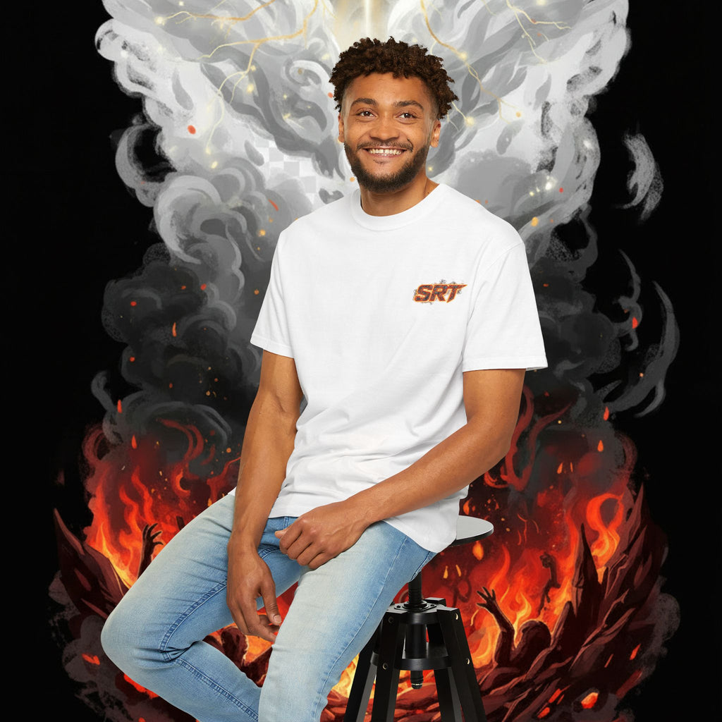 SRT Flame Graphic T-Shirt — "Been Through the Fire" Back Print