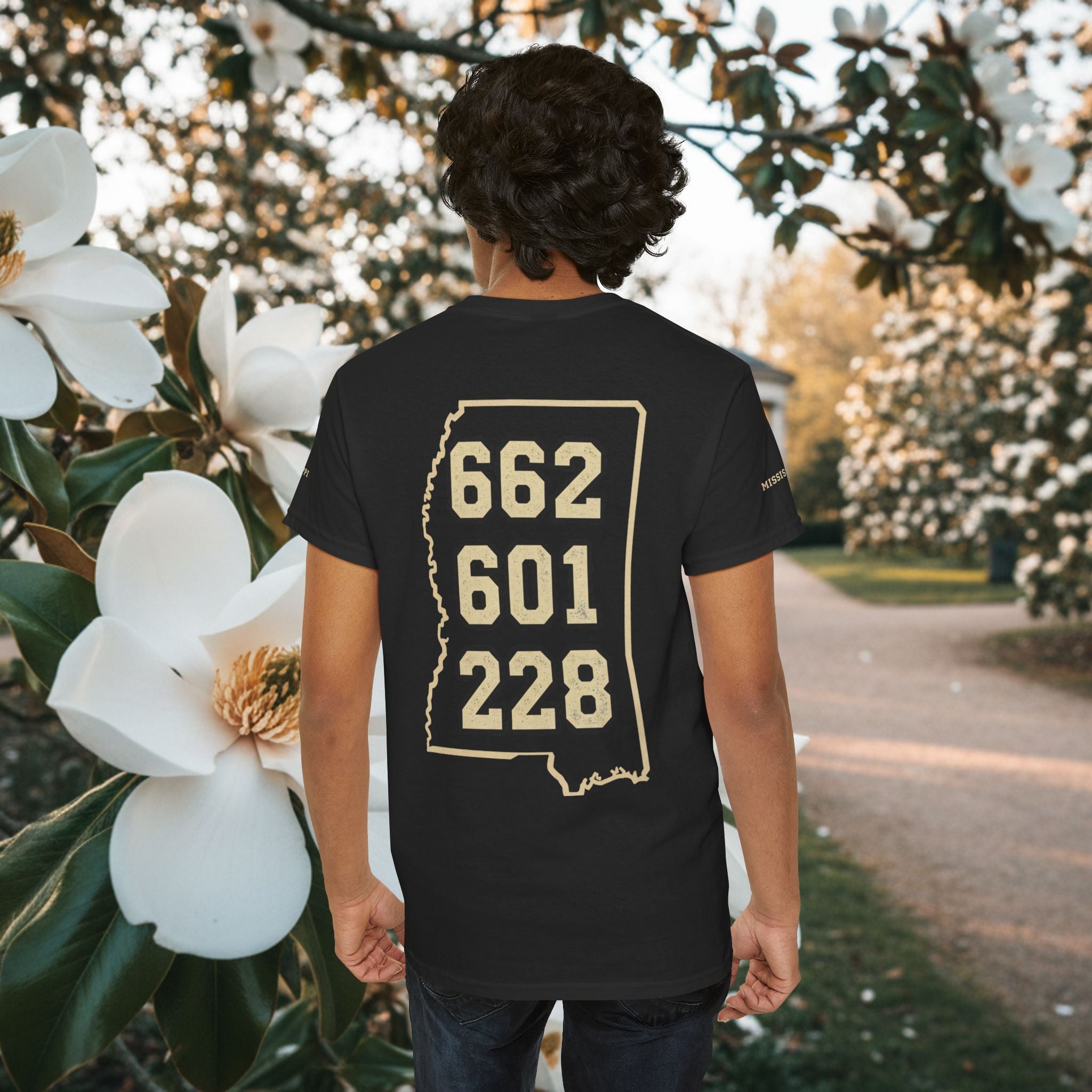 Magnolia State T-Shirt — Mississippi Area Code Shirt (662 · 601 · 228)
