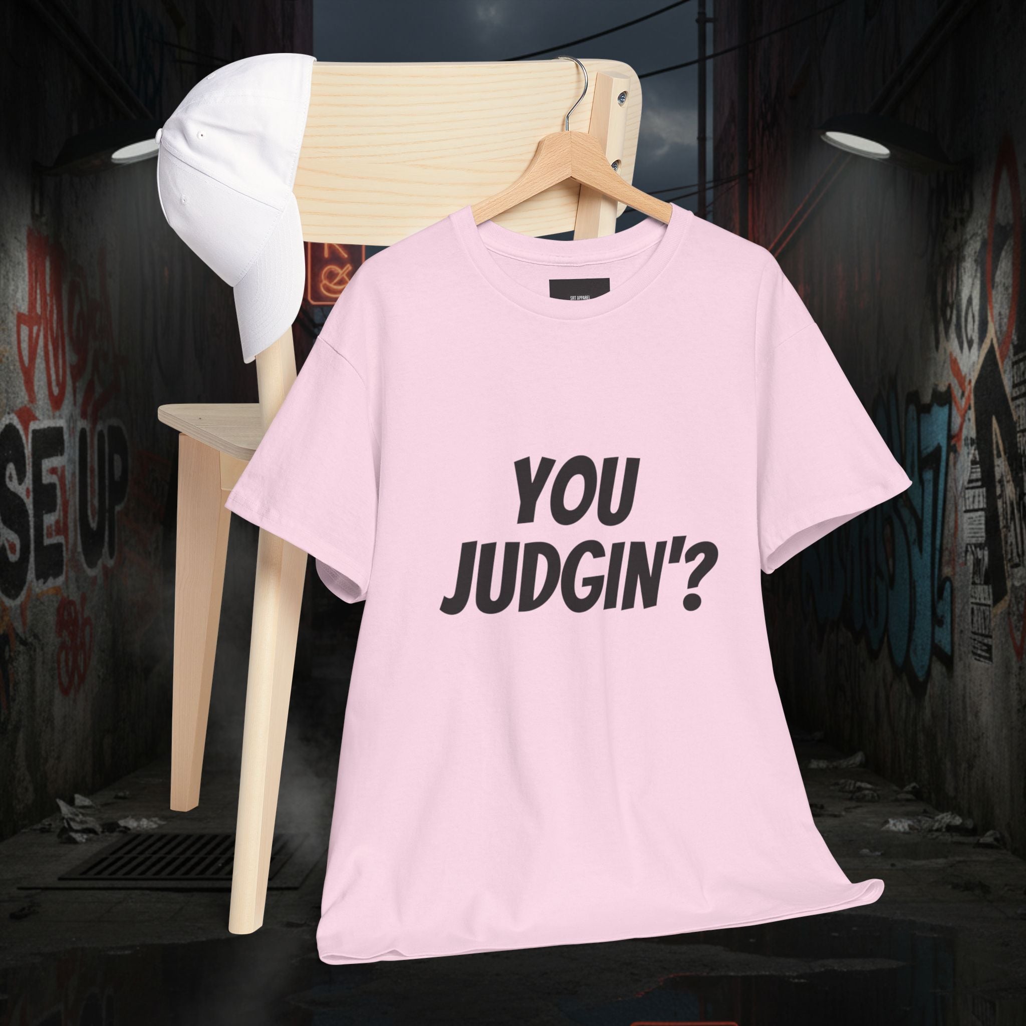 You Judgin'? Graphic Tee — 'Don't Be This Guy' Gavel Judge Back Print