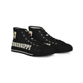 Mississippi High Top Sneakers — White Retro College-Style Men's Shoes