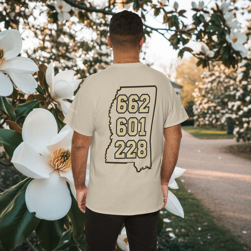 Magnolia State T-Shirt — Mississippi Area Code Shirt (662 · 601 · 228)