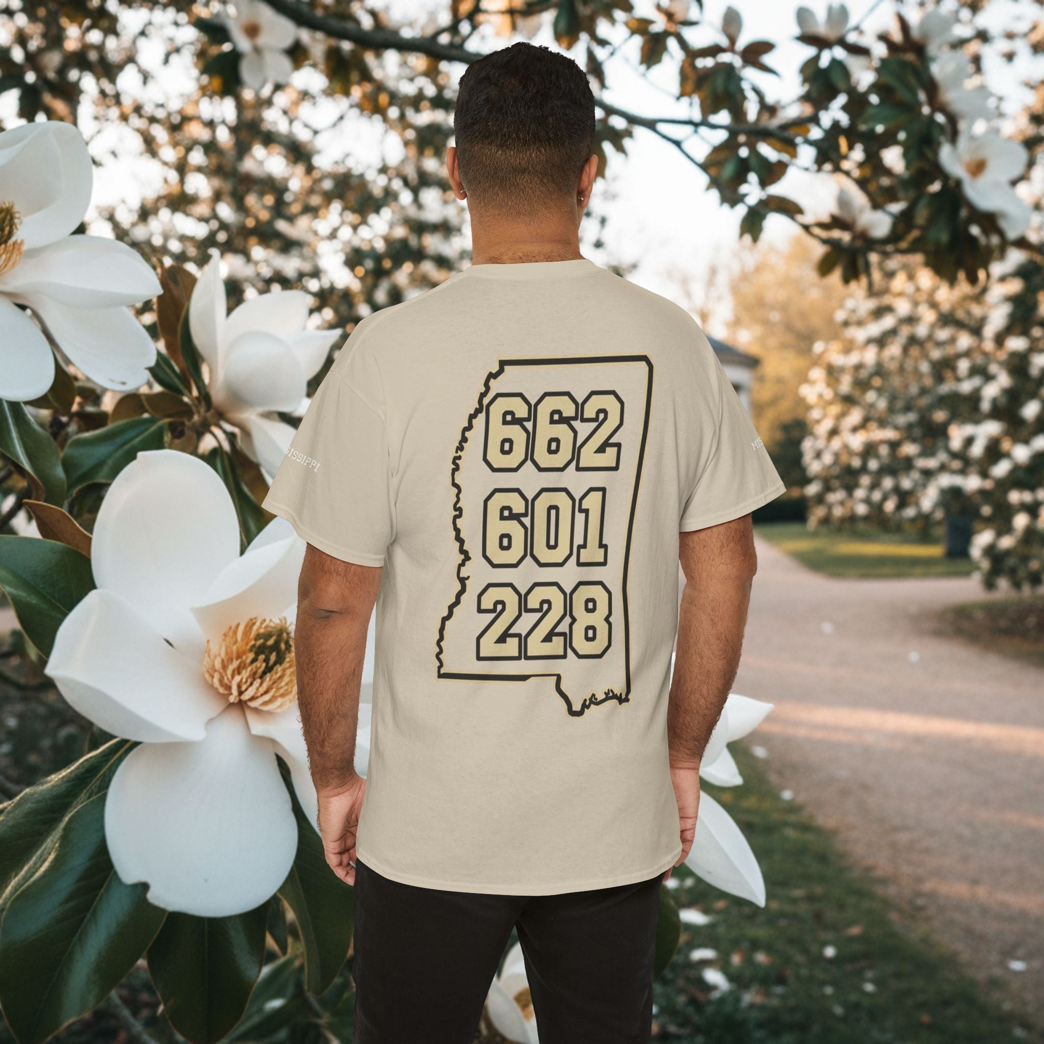 Magnolia State T-Shirt — Mississippi Area Code Shirt (662 · 601 · 228)
