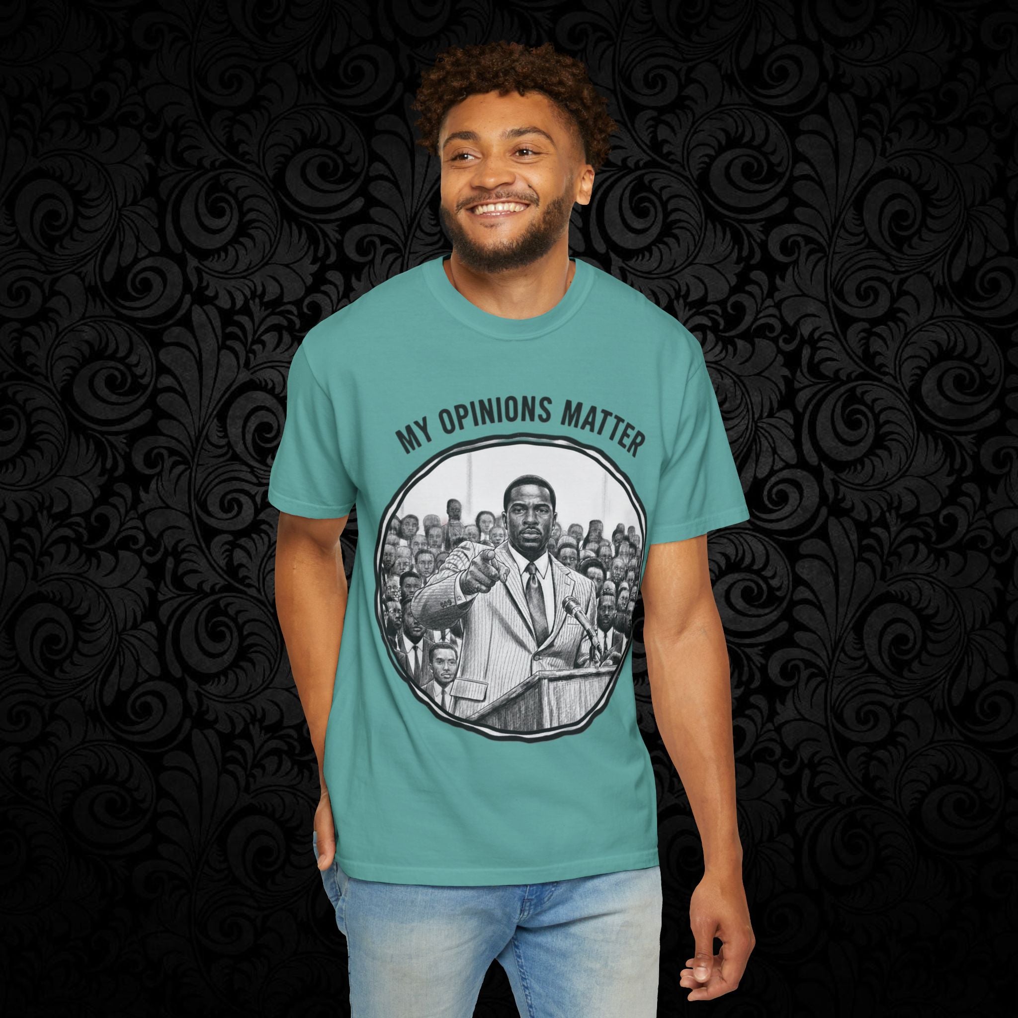 My Opinions Matter Male Empowerment Graphic Tee