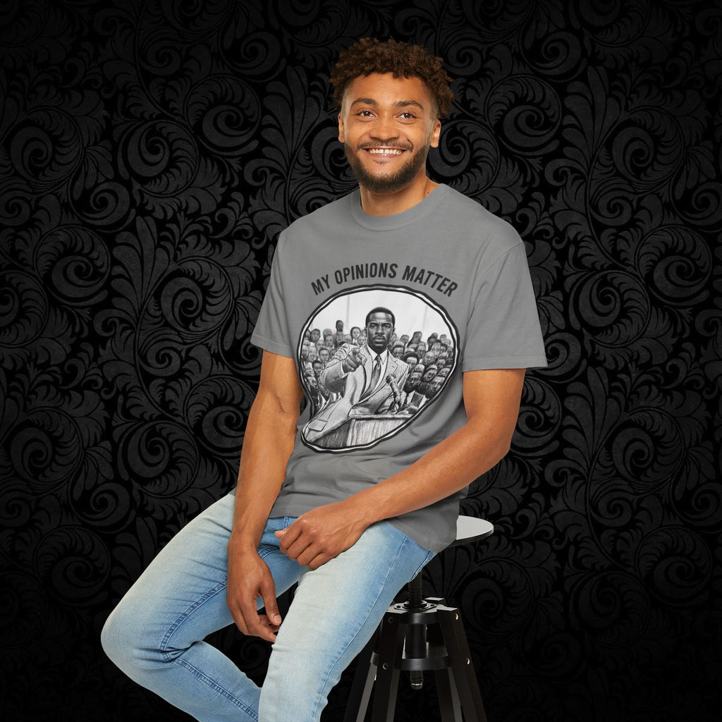 My Opinions Matter Male Empowerment Graphic Tee