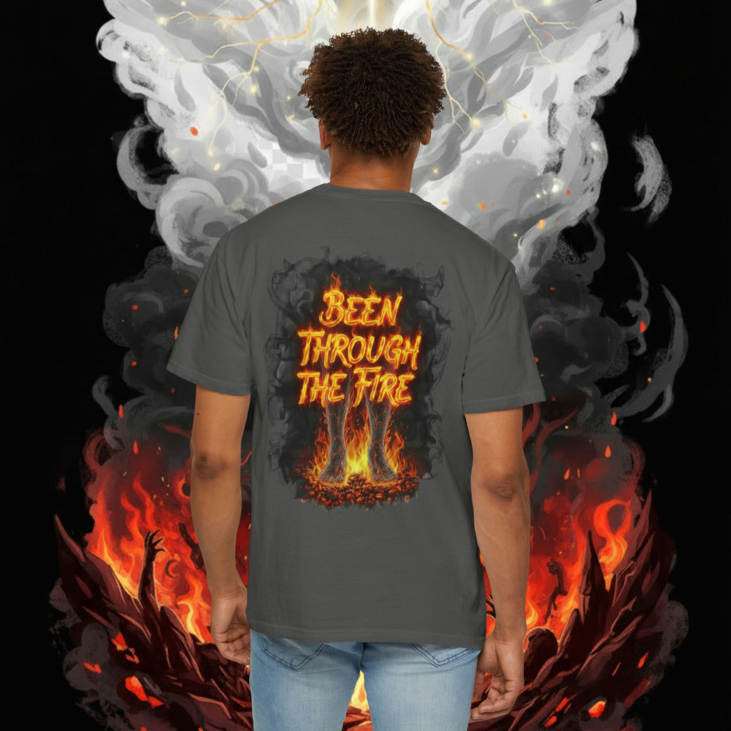 SRT Flame Graphic T-Shirt — "Been Through the Fire" Back Print